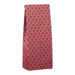 Ib Laursen Papírový sáček Desert Rose Hearts 30,5 cm – set 5 ks, červená barva, papír