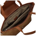 Trendy dámská koženková kabelka na rameno Coveri Hilari, hnědá