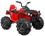 Mamido Dětská elektrická čtyřkolka ATV s ovladačem, EVA kola červená