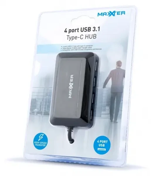 USB-C Hub 4x USB-A 3.1 / USB hub / 4x USB-A / USB 3.1 Gen 1 (ACT-HUB3C-4P)