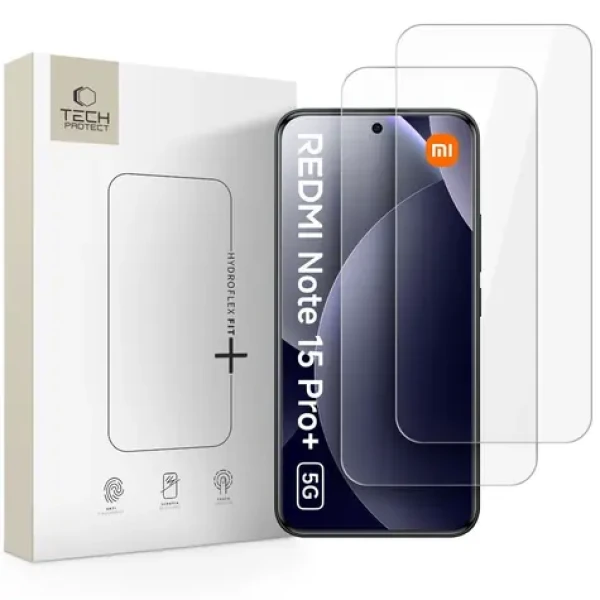 Tech-Protect Hydro Flex+ / Ochranná fólie / pro Xiaomi Redmi Note 15 Pro+ 5G / hydrogelová / 2 ks
