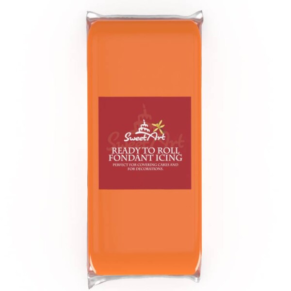 SweetArt potahovací a modelovací hmota vanilková Orange (1 kg)