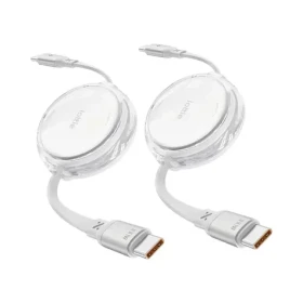 IOttie Retractable Cable USB-C kabel samonavíjecí bílá / 100W / 2ks (IOTACC610)