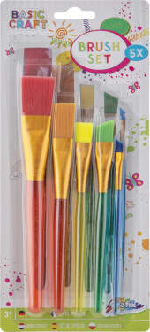 Sada plochých malířských štětců, 5 ks - Craft Creative