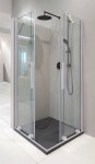 DEANTE - Sprchový kout Prizma bílá, čtvercová, 90x90 cm KPNAP09P09