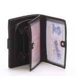 Dámská kožená peněženka DELAMI, Crossroad černá