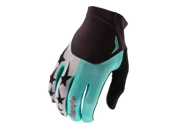 Troy Lee Designs Ace Yo Moto Real cyklistické rukavice Teal vel. L