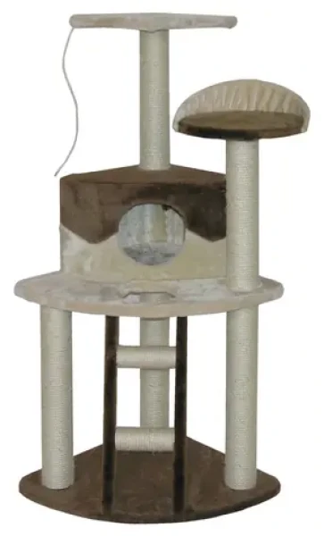 CAT-GATO Škrabadlo Firenze special 120 cm hnědo-béžová / Sisal, plyš / Rohové / Pro kočky (319624)