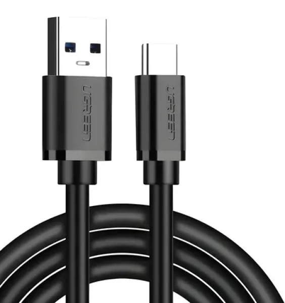 Ugreen USB-A (M) - USB-C (M) 1,5 m černá / Kabel / USB 3.0 / Rychlonabíjení (20883)