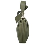 Módní dámská kožená kabelka do ruky Antini, tmavě zelená