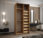 Zásuvky pro šatní skříně LUX Barva korpusu: Kašmír, Počet: 2 sady - 4x šuplík