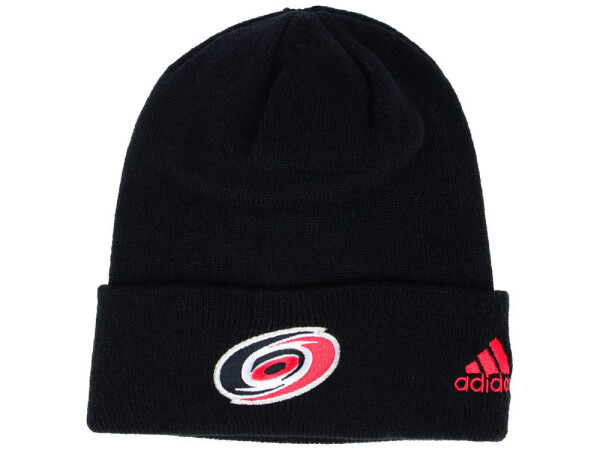 Pánská Zimní Čepice Carolina Hurricanes adidas NHL Basic Cuff Knit