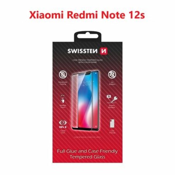 SWISSTEN FULL GLUE COLOR FRAME CASE FRIENDLY pro XIAOMI REDMI NOTE 12s černá (54501839)