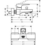 HANSGROHE - Metropol Vanová baterie, chrom 74540000