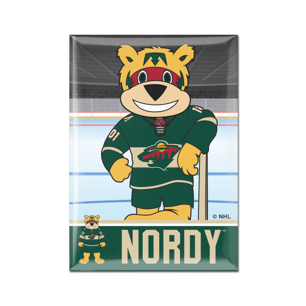Wincraft Magnet Minnesota Wild NHL Metal Magnet MASCOT