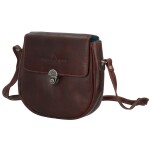 Luxusní dámská kožená crossbody kabelka GW Manoli, hnědá