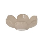 Storefactory Skleněný svícen na čajovou svíčku Visingsö Greige 9 cm, béžová barva, sklo