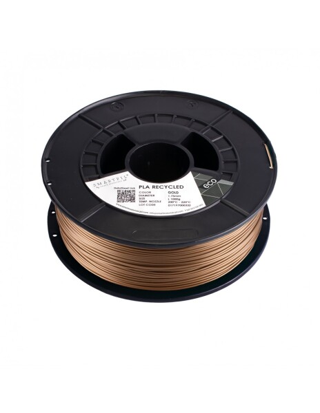 PLA filament z recyklátu zlatý 1,75 mm Smartfil 1 kg