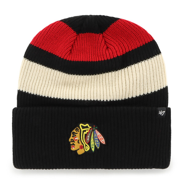 47 Brand Pánská zimní čepice Chicago Blackhawks NHL Clubhouse Jennings ’47 Cuff Knit
