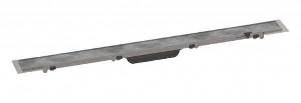 HANSGROHE - RainDrain Rock Lineární sprchový žlab 800, s roštem pro vložení dlažby, nerez 56031000