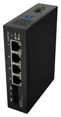 Lanberg ILGE-4P-2S-90 / Switch průmyslový / 4x 1Gb PoE / 2x SFP / DIN / 90 W (ILGE-4P-2S-90)