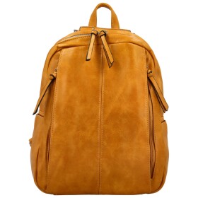 Stylový dámský koženkový kabelko/batoh Cedra, žlutý