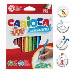 Carioca fixy Joy, 12 ks, mix barev