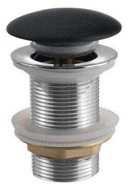 SAPHO - BLOK umyvadlová výpust 5/4“, click-clack, zátka matný černý marquin 2401-931