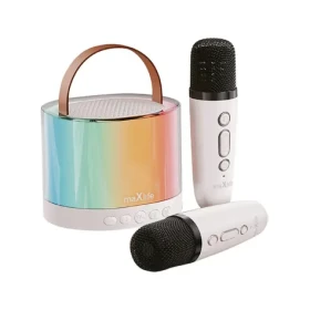 Maxlife MXKS-200 / Karaoke set / 5W / Bluetooth 5.0 / jack 3.5mm / RGB / bílá (BLUMCPMXKS200WH)