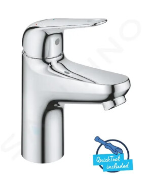 GROHE - Swift Umyvadlová baterie s výpustí Push-Open, studený start, chrom 24323001