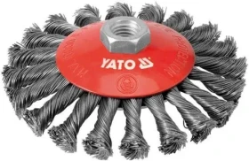 YATO YT-4764 / Kartáč drátěný boční M14 x 125 mm / INOX (YT-4764)