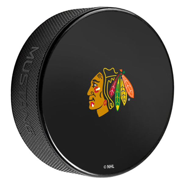 Mustang Puk Chicago Blackhawks NHL Printed Autograph