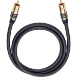 Oehlbach jack audio prodlužovací kabel [1x jack zástrčka 3,5 mm - 1x jack zásuvka 3,5 mm] 5.00 m černá pozlacené kontakty Oehlbac