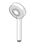 HANSA - Basicjet Sprchová hlavice 95, ECO, 3 proudy, chrom 44630300