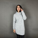 HOSH Pletený jednobarevný rolák CLAIRE Barva: Tyrkysová