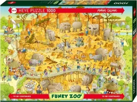 HEYE Puzzle Šílená ZOO: Africká expozice