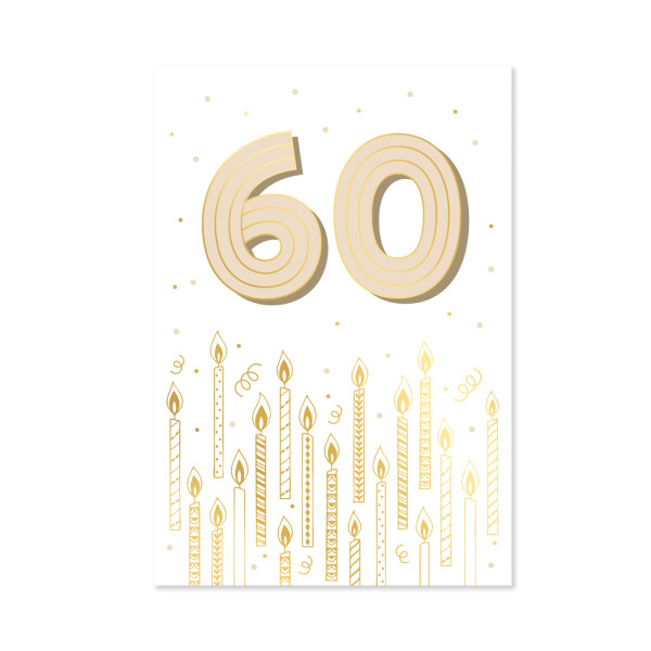 Přání k narozeninám - Zlatá ražba 60 let - Albi