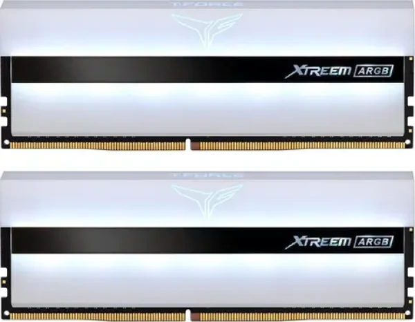 TeamGroup T-Force Xtreem ARGB 16GB(2x8GB) 3200 MHz bílá / DDR4 / CL14-14-14-34 / 1.35V / XMP (TF13D416G3200HC14BDC01)