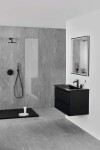 IDEAL STANDARD - CeraLine Sprchový set s baterií pod omítku, s tělesem, průměr 20 cm, matná černá BD192XG