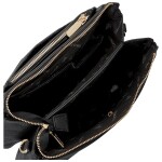 Trendy dámská koženková crossbody kabelka Anita, černá