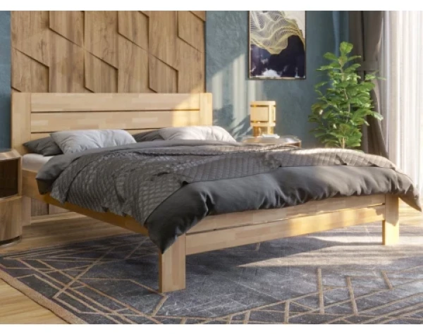 Postel Emilia 180x200 cm, přírodní buk
