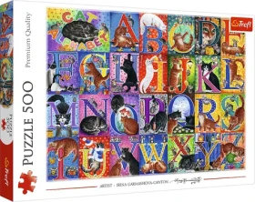 TREFL Puzzle Kočičí abeceda