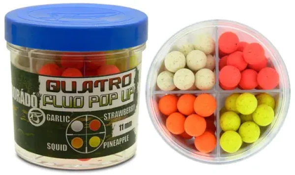 Haldorádó Fluo Pop-Up Boilies Quatro Mix 50g 11mm (HQPOP11)