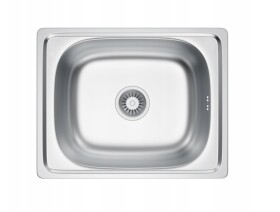 Erga HD, 1-komorový ocelový dřez 460x410x160 mm, povrch MikroDekor, ERG-MLS-HD4641D