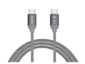 Nevox Kabel USB-C (M) - USB-C (M) 1 m šedá / 100W (4250686406535)