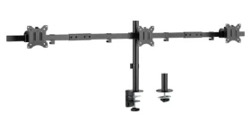 Equip stolní držák na 3 monitory černá / Držák na 3 monitory / 17-32" / VESA 75/100 / 7 kg/monitor (650158)