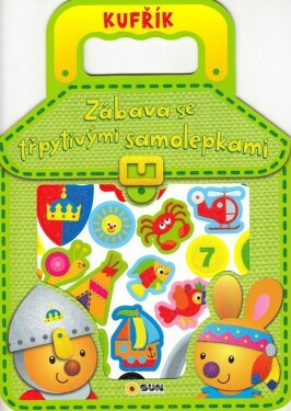 Kufřík Zábava třpytivými samolepkami