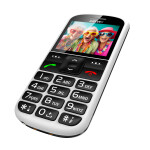 EVOLVEO EasyPhone XS, mobilní telefon pro seniory, bílý