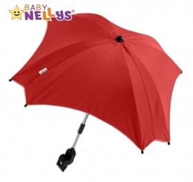 Slunečník, deštník do kočárku Baby Nellys ® - červený