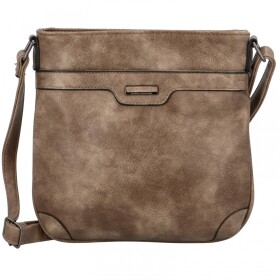 Trendy dámská koženková crossbody kabelka Diana, khaki